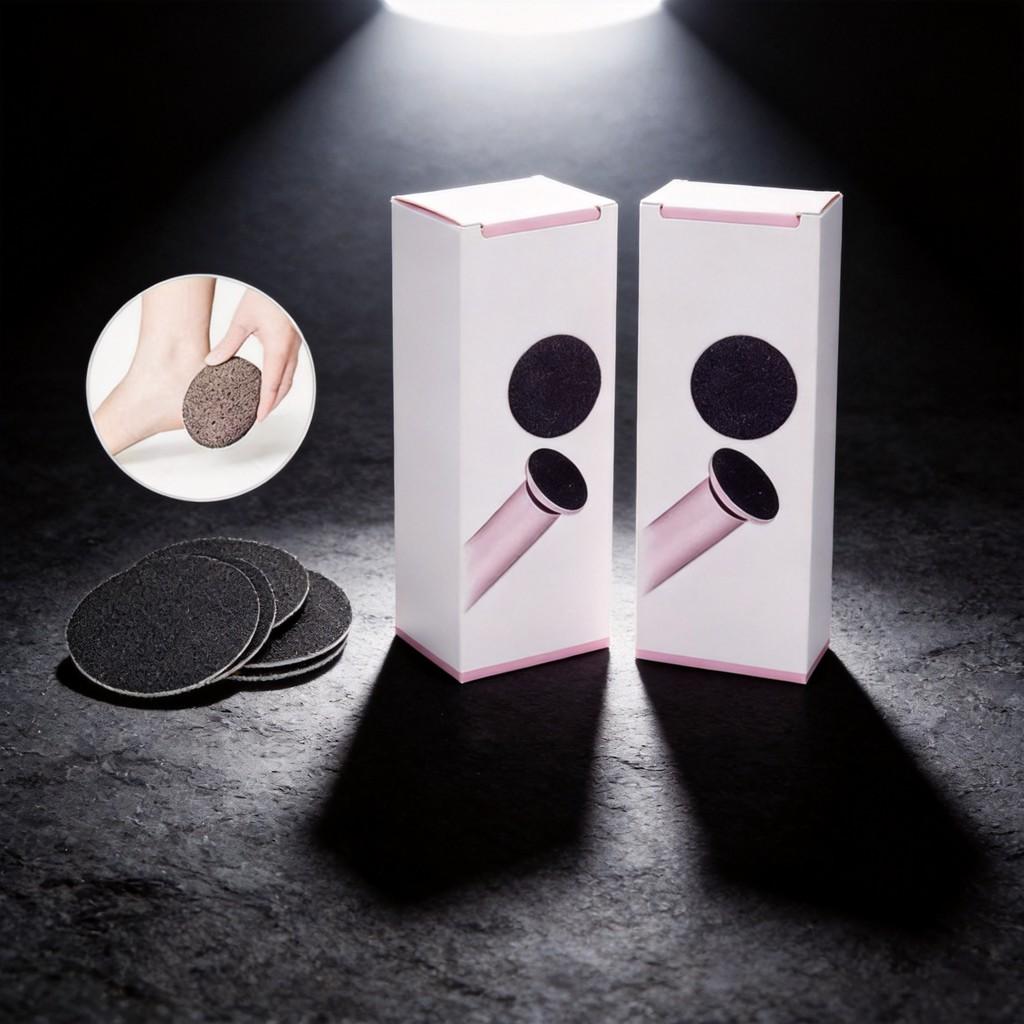 Electric Foot File Replacement Discs For Pedicure And Callus Removal With Silicon Sandpaper Head