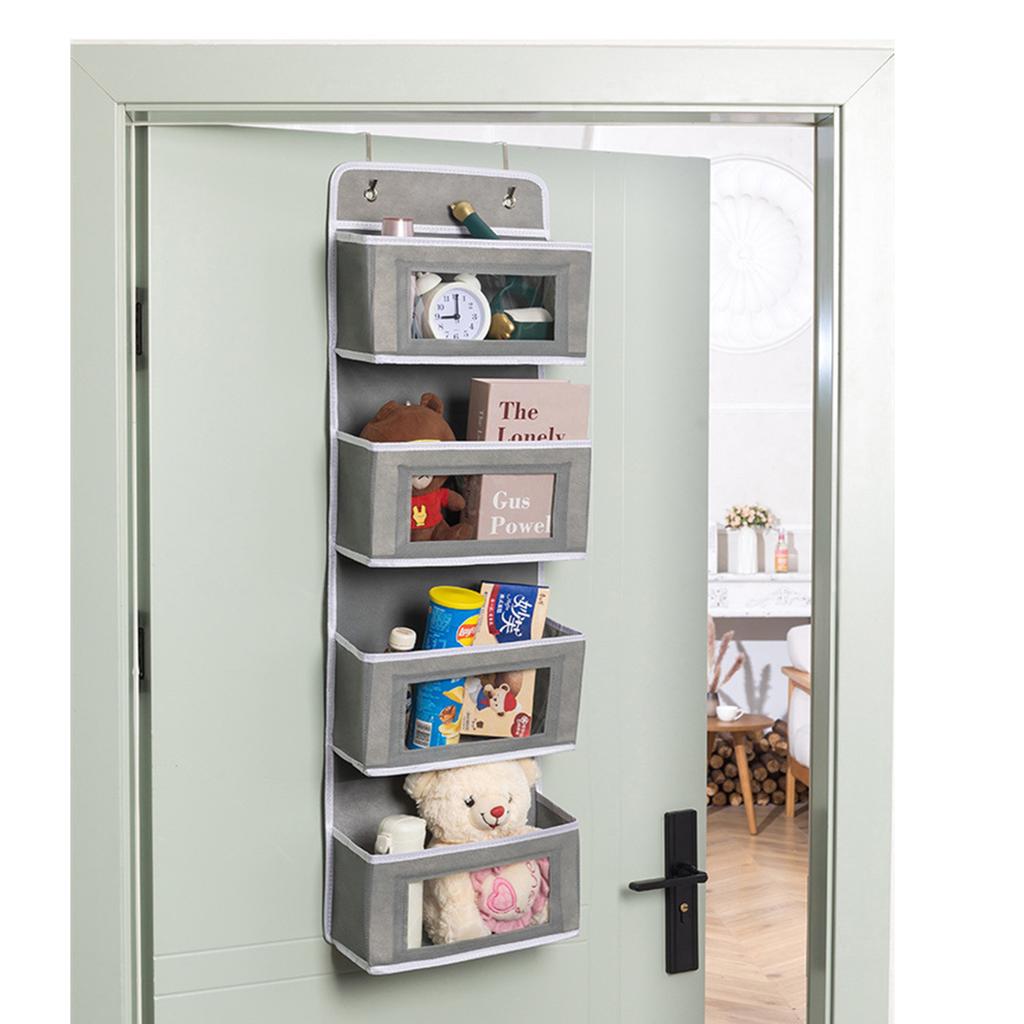 Door Hanging Organizer,2 Widened Metal Hooks For Storing Cosmetics, Stationery, Sundries, Etc.