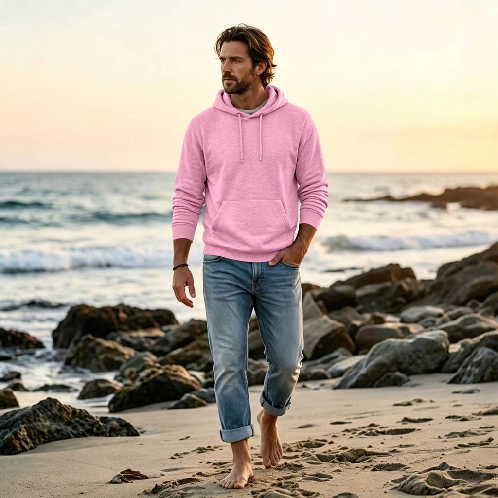 Men's Oversized Hoodie Casual Streetwear Pullover for Daily Wear