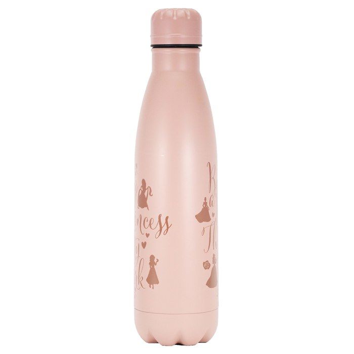 Bouteille D'eau - DISNEY PRINCESS - Thirsty Work - Métal - Rose - 540ml