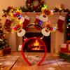 Yousheng Christmas Luminous Headband Elk Christmas Tree Decoration Party Favors Birthday Festival Gathering Headwear Navidad Hair Accessory