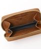 sot Pueblo Leather Zip-Around Card Case, Genuine Leather, Camel, so-z-0197