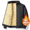 2024 Lammwolljacke für Männer mittleren Alters und ältere Herren, Verdickte Außenbekleidung mit Samt für Herbst/Winter