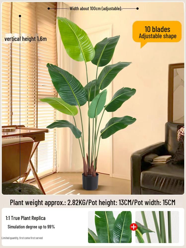 Bionic Green Sprenger's Fern Artificial Tree for Indoor Luxury Living Room Décor