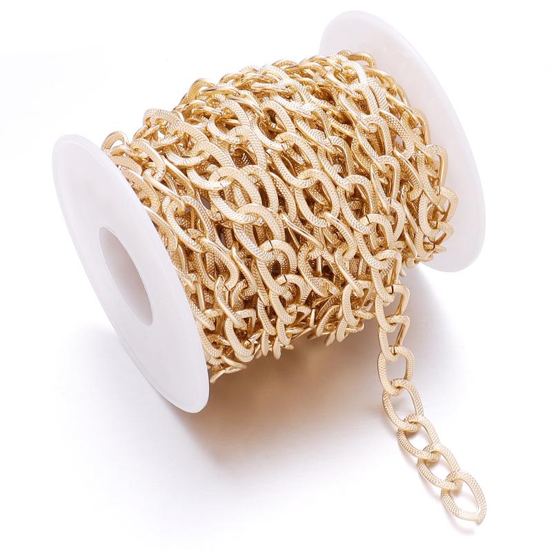 5 yard/lot Metal Aluminium Chain Link Chain For Jewelry Making Triangle Cross Chain DIY Bracelet Necklace Accessories