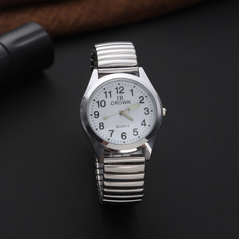 Lebensdicht Mittelalter und Ältere Quarz-Uhr Elastische Partneruhr Elastisches Armband Digitale Ältere Uhr Damen und Herren