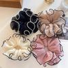 Mesh Pleated Hair Rope for Woman Simple Hair Ring Meatball Head Hair tie Fashion Girl Does Not Damage The Hair Scrunchie