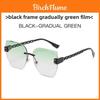 Fashion Square Frame Sunglasses With Uv400 Protection For Summer Outdoor Travel