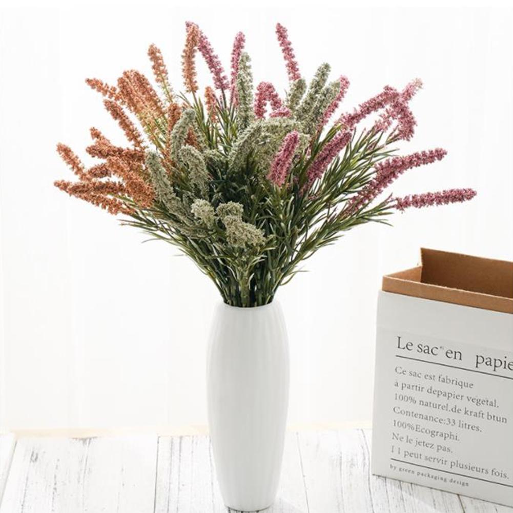 1 Bunch Lifelike Artificial Lavender Wheat Ears Rural Style Eternal Flowers Wedding Garden Parties Dining Table Decoration