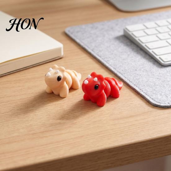 Articulated Miniature Figurines 3D Printed Dinosaur Toy, Mini Dino Action Figure, Themed Decor Movable Joints Desktop Decoration, Party Favors