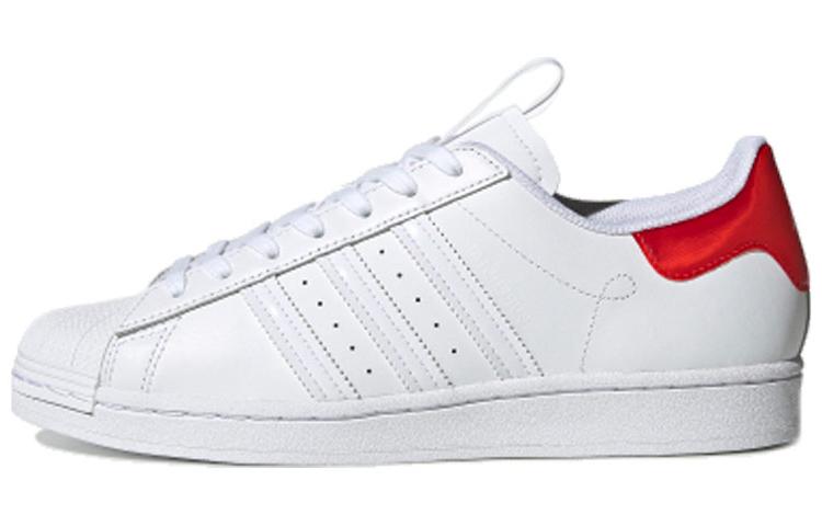 Adidas Originals Superstar Beijing Retro Casual Skate Shoes Unisex White Red FW2854 46