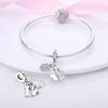 Copper Dog Bone Pendant Charm Beads Suitable For Women'S Exquisite Bracelet Diy Jewelry Gift