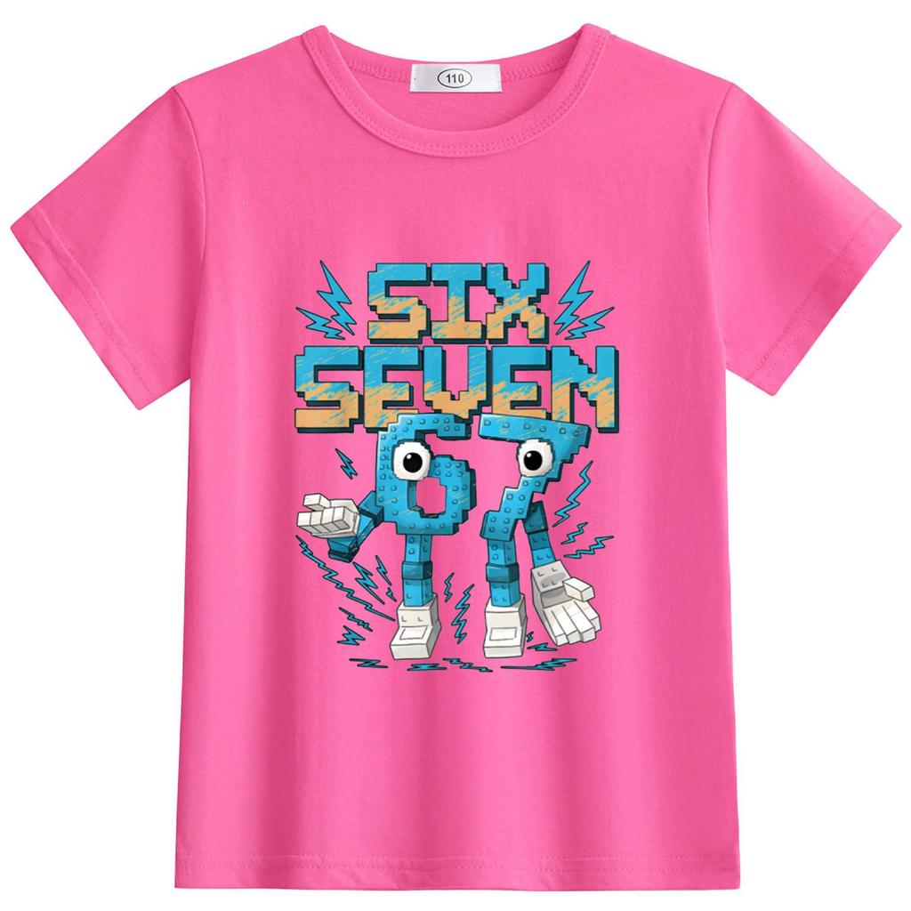 Disponibil: StealABrainrot Tricou de Vară Rotund cu Mânecă Scurtă pentru Copii 63301