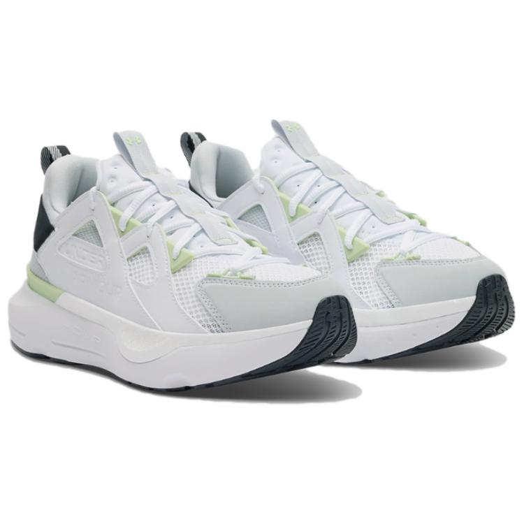 Under Armour HOVR Infinite MVMNT White Halo Grey Green Unisex Sneakers Retro-Green 3028667-100