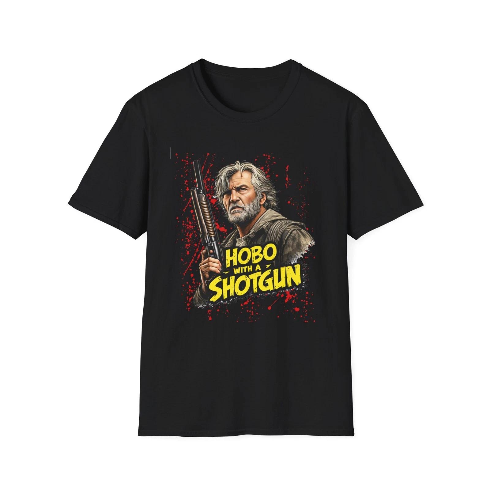 Hobo with a Shotgun T-Shirt | Graphic Movie-Inspired Tee XL