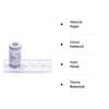 Self-adhesive wallpaper border, 10 cm x 10 meters (Blue)