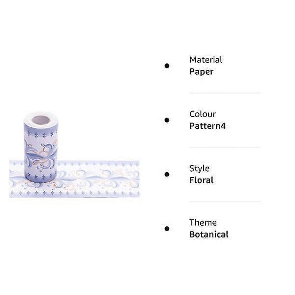 Self-adhesive wallpaper border, 10 cm x 10 meters (Blue)