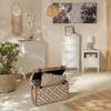 Round Mirror Cord Natural With Fringes 78X31Cm