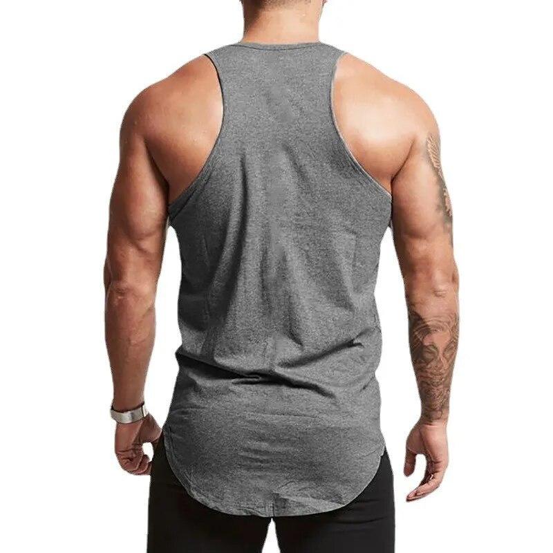 Muscleguys Summer Running Sweat-absorbing Sports Tank Top Men's Sleeveless Fitness Clothes