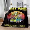 Tales of the Rat Fink Anime Blanket Picnic Blanket Flannel Soft and Comfortable Home Travel Blanket Birthday Gift Bed Blanket