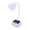 Smart Touchscreen Nail Art Lamp - Fast Dry, No Blackening, Desktop Rechargeable Phototherapy Gooseneck for Nail Tips.