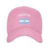 Vintage Argentina Argentinian Flag Baseball Cap Beach Bag fun hats Unisexs Luxury Womens