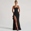 Women's Evening Dress Party Dress Sexy Suspender High Split Dress Summer