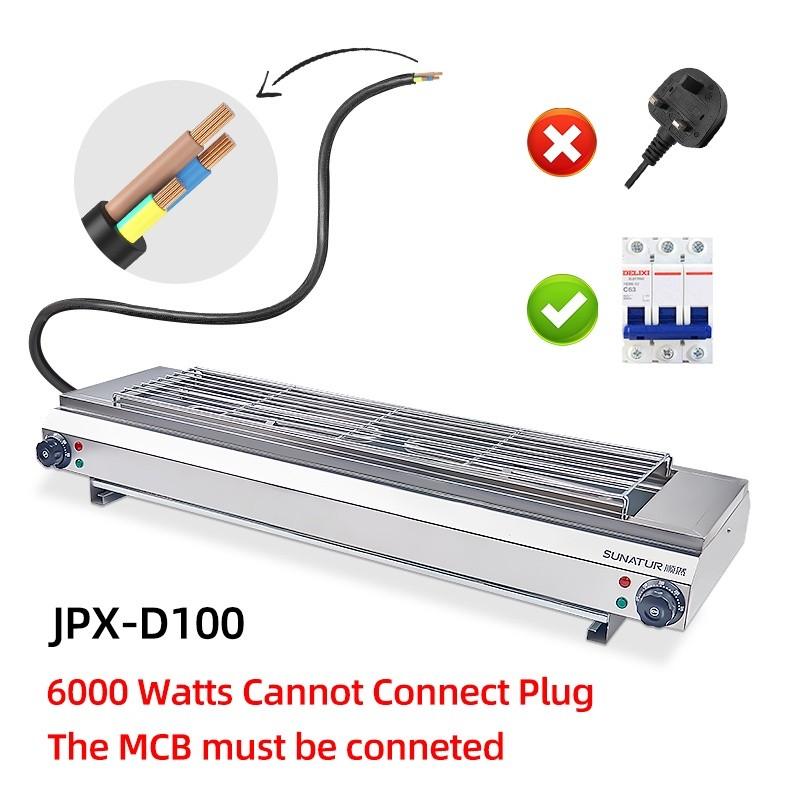 Large Size Electric Barbeque Grill Kitchen Smokeless BBQ Griddle Outdoor Camping Picnic Portable Cooking Stove