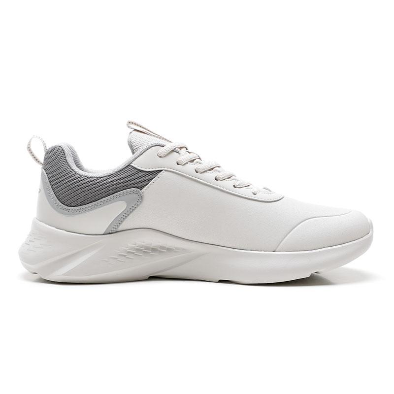 Xtep Fashionable Comfortable Shock Absorbing Non-Slip Wear-Resistant Low-Top Running Shoes Men sneakers White Gray 879419110032-5