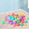 100Pcs Ball Pit Balls Thickened Tasteless Odor-free Smooth Surface Stimulate Imagination Exercise Creativity PE Loving Shape Pit Balls Kindergarten