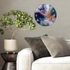 Round Glass Wall Clock 30cm Diameter Custom Photo Clear Glass Silent Sweep Second Hand Decor