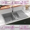 Granite Double Basin Sink Grey