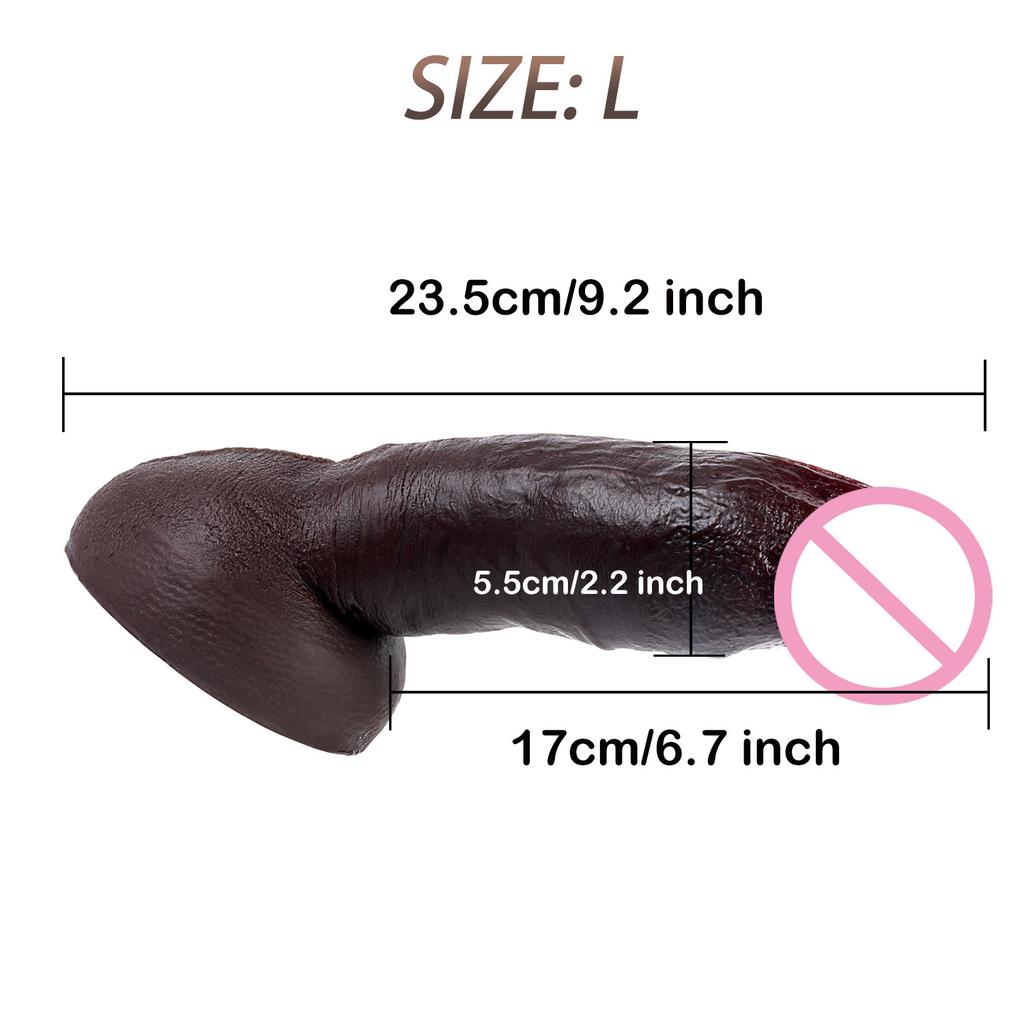 Huge Dildo Real Skin Soft Silicone Artificial Penis Male Cock With Suction Cup Adult Vagina Anal Sex Toys For Women Male Orgasm