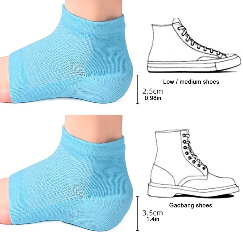 Invisible Heightening Insole Thickened Height Increase Cushions Anti-skid Heel Lift Sock Footwear Accessory Foot Pads