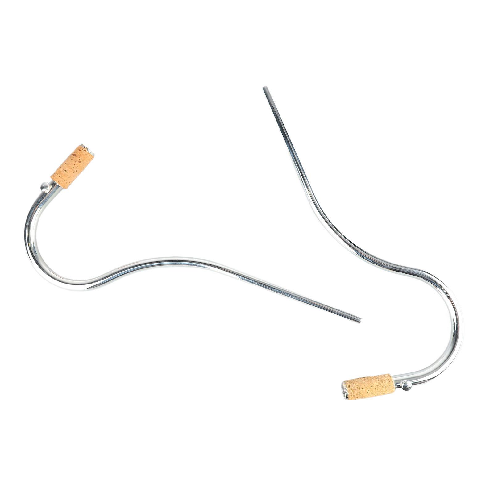 

2 мундштука для фагота с посеребрением, изогнутая шейка с корковым соединением, детали духового инструмента