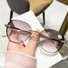 New Presbyopia Glasses Luxury Women Men  Anti Blue Light Gradient Lens Reading Sunglasses Finished Optical Far Sight Diopter