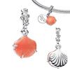 Sparkling Copper Colourful Starfish Crab Shell Conch Dangle Charm Bead Set Fit Genuine Bracelet Fine Quality Jewelry Piece Diy Gift