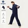 Kids' Track Print Spring/Autumn Two-Piece Outfit