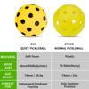 74mm Foam Pickleballs Practice Balls High Elasticity Exact Real Ball  Children Toys