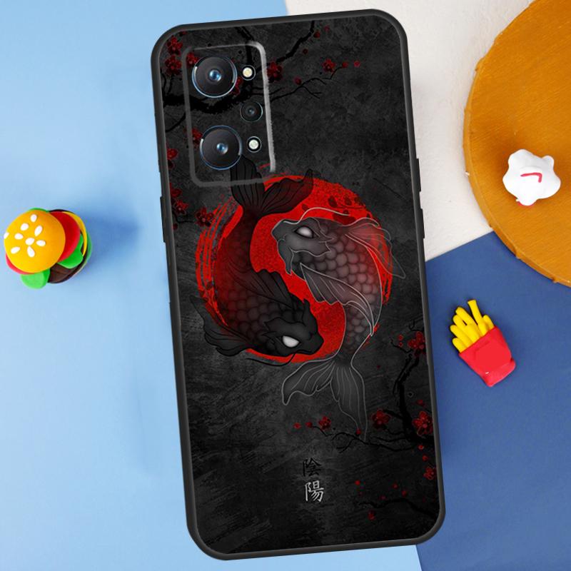 

Koi Fish Yin Yang Art For Realme GT7 Pro GT 6T 6 5 C67 C61 C55 C53 C51 C21Y C25S C75 10 11 12 13 14 Pro Plus Case Realme C21Y C25Y