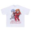 EVA Aya Polly Asuka Anime Printed T-Shirt Vintage Hip Hop Loose Short Sleeve Male Breathable Y2K