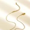 Stainless Steel Nauticals Necklace With Intricate Shell Designs and Rhinestones Decorations for Everyday Stacking