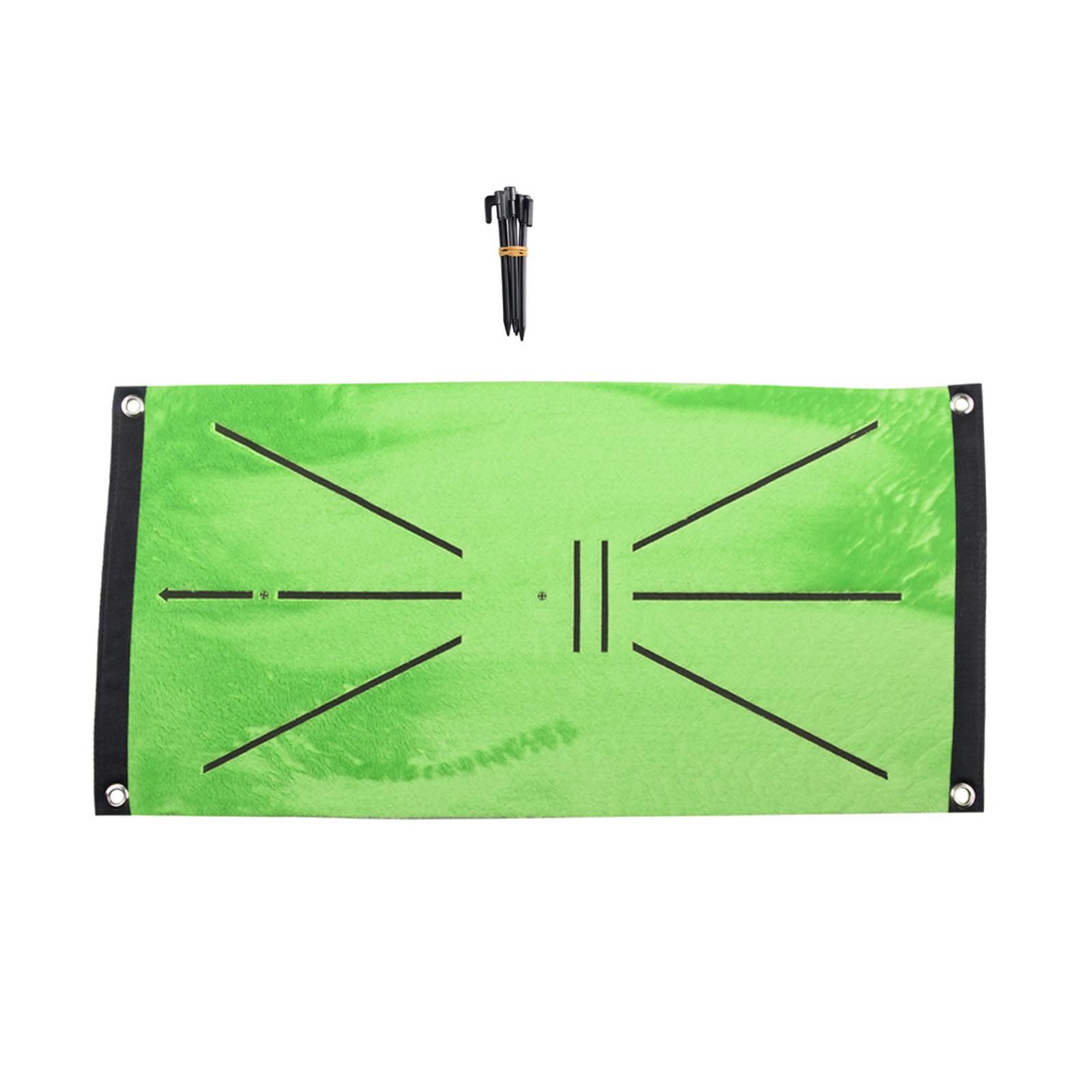 

Golf Training Mats For Swing Detection Batting Golf Hitting Mats Swing Trainer зелёный