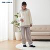 Gunze CI Comme CA Ivory Long Sleeve and Pants with Boa Fabric Women's Loungewear,