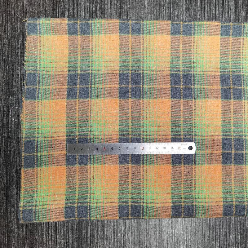 Children's Twill Plaid Flannel Shirt Fabric - Yarn Dyed, Brushed Cotton