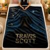 Flannel BlanketTravis Scott Warm Soft Throw Blanket for Indoor Sofa Bed Living Room Use