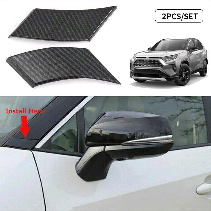 Накладка на стойку А передней двери из углеродного волокна для Toyota RAV4 -