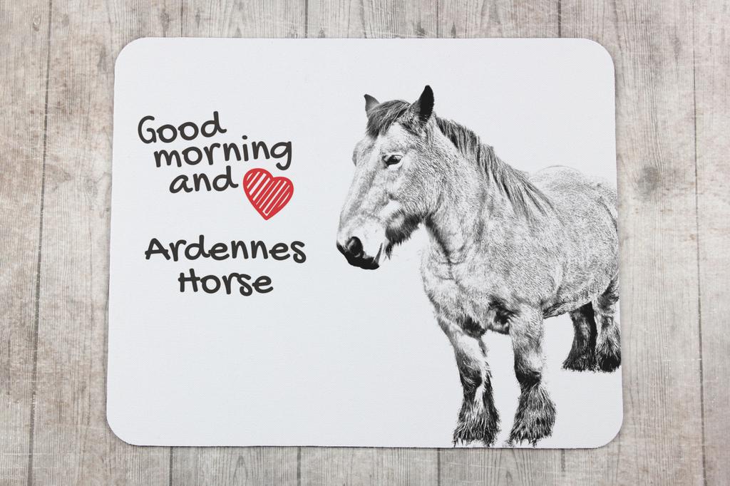 Cavallo delle Ardenne - tappetino per mouse con stampa, tappetino personalizzato con un cavallo, gadget unico per un impiegato dall'azienda Art-Dog