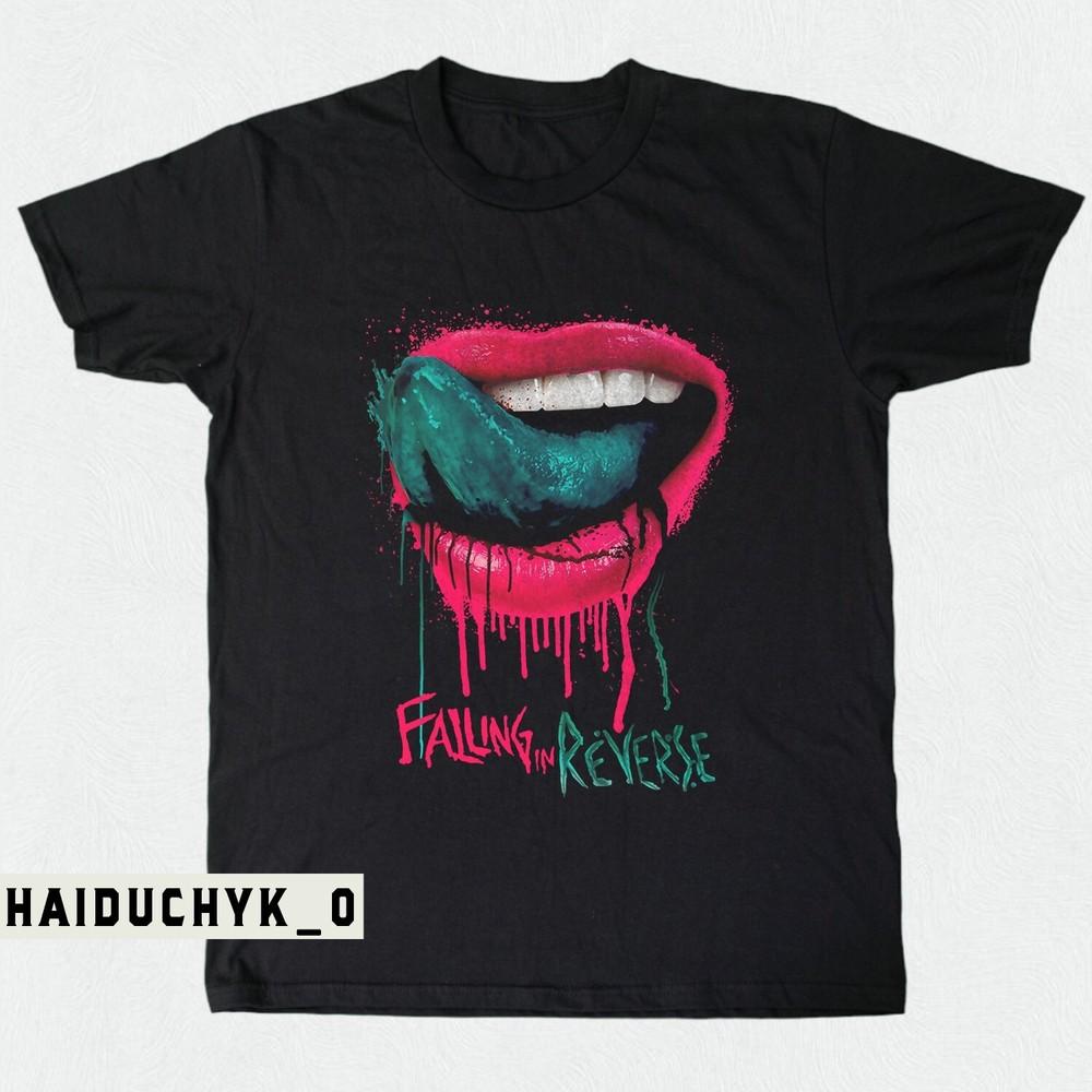 Falling In Reverse Unisex Black T-shirt Size S-5XL Unisex T-Shirt XXXL