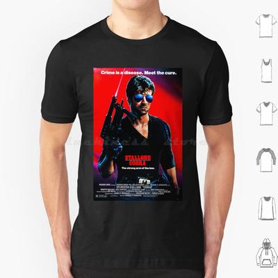 Poster T-Shirt Männer Frauen Kinder 6XL Action Boxen Cops Polizei Sylvester 90er 80er Filme Filme Vibes Cool Japanisch
